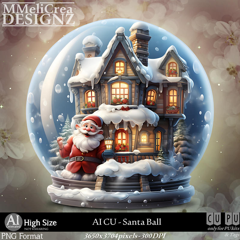 (image for) AI - CU Santa Ball (CU4PU/PNG)
